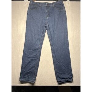 Victory Outfitters Men's Flannel Lined Blue Denim Jeans Size 36x34